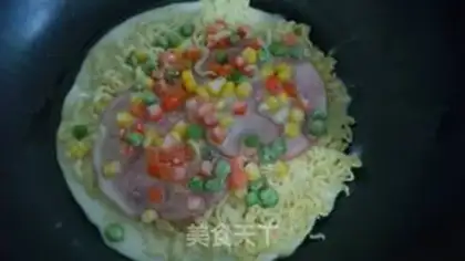 Make Instant noodle pizza step 8