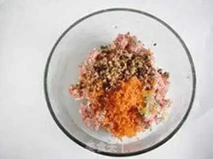 Make pork rice flower step 5