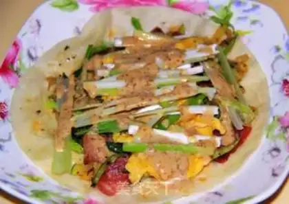 Make Mexican pumpkin burrito step 7