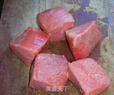 Make marinated beef step 1