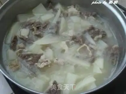 Make Stewed pork lung with white radish step 8