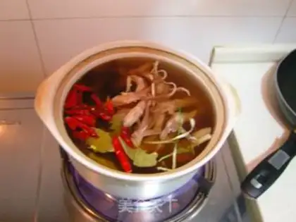 Make Marinated duck webs step 4