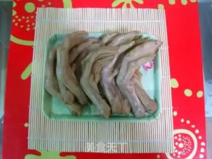 Make Marinated duck webs step 8