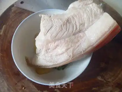 Make braised pork with plum vegetables step 3