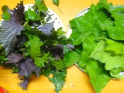 Make Perilla pumpkin leaf sesame cake step 0