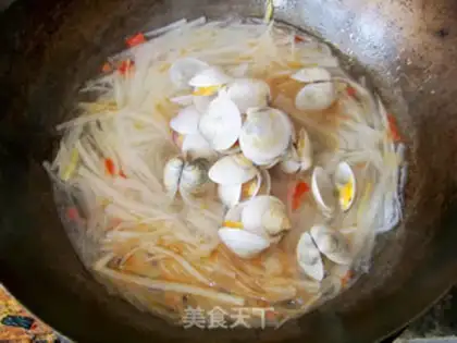 Make Clam stewed with silver silk step 7