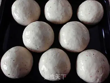 Make Red bean and coix rice paste bread step 6