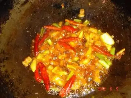Make Dry roasted yellow croaker step 4
