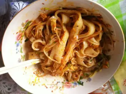 Make cold rice noodles step 5