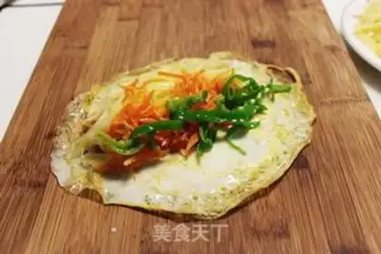 Make Homemade egg roll step 11