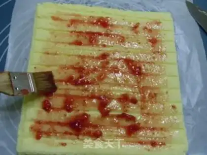 Make Twill cake roll step 14