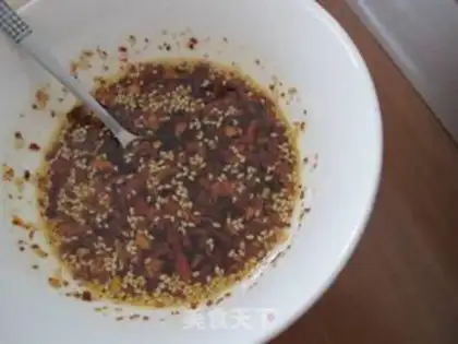 Make Cold noodles with shredded chicken step 9