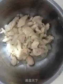 Make Double bamboo shoot chicken slices step 5