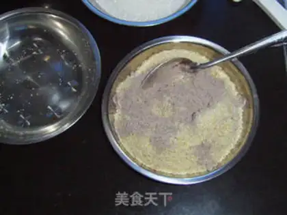 Make Chocolate white sesame cake step 2