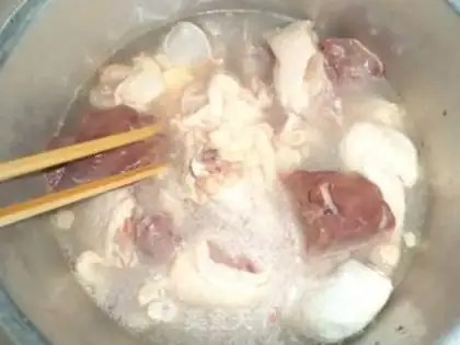Make Smooth mushroom chicken porridge step 2