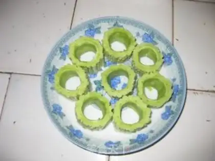 Make Hakka stuffed bitter gourd step 2