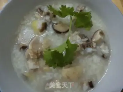 Make Smooth mushroom chicken porridge step 4