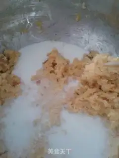 Make Bean dregs sesame cake step 8
