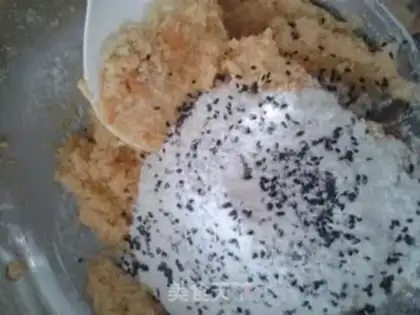 Make Bean dregs sesame cake step 10