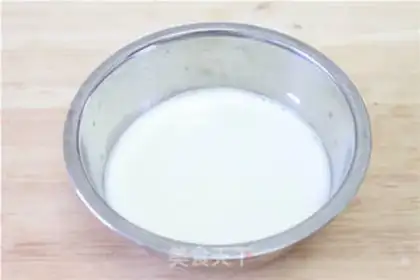 Make double skin milk step 0