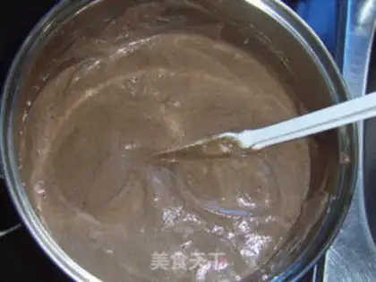 Make Chocolate white sesame cake step 10
