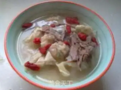 Make Pigeon soup wonton step 4