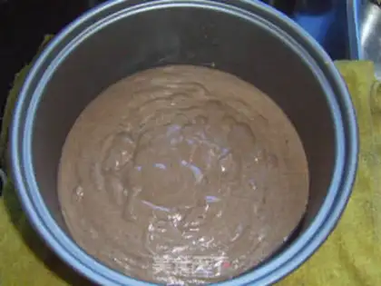 Make Chocolate white sesame cake step 12