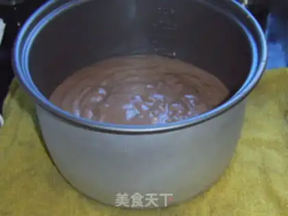 Make Chocolate white sesame cake step 13