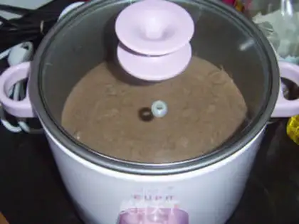 Make Chocolate white sesame cake step 14