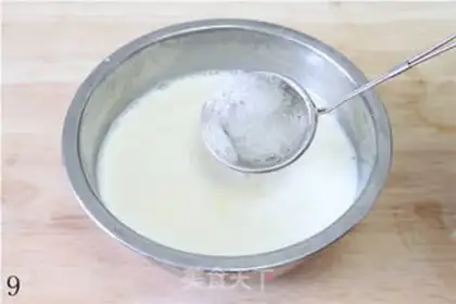 Make double skin milk step 8