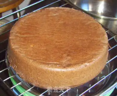 Make Chocolate white sesame cake step 15