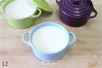 Make double skin milk step 11