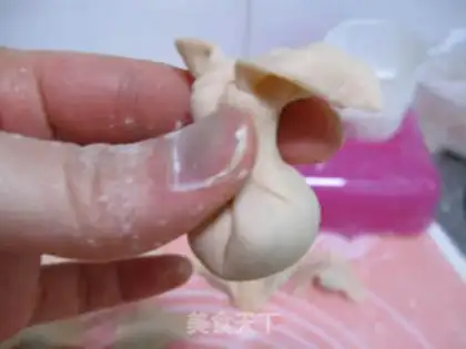 Make Small octopus wonton step 6