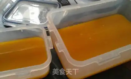 Make Pudding, milk, cotton candy step 1