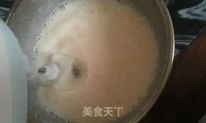 Make Pudding, milk, cotton candy step 4