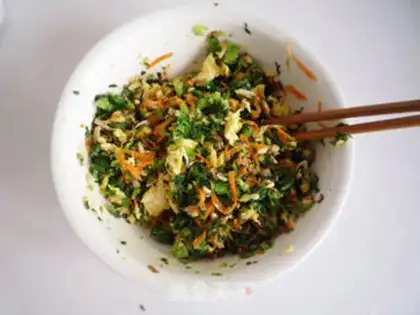 Make Mushroom cabbage box step 6