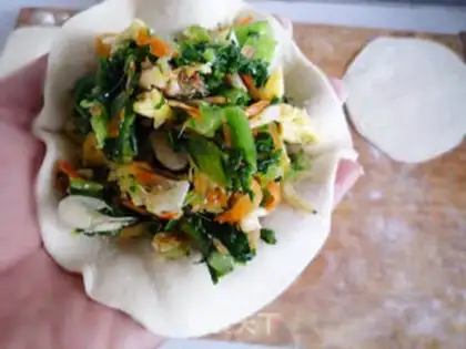 Make Mushroom cabbage box step 8