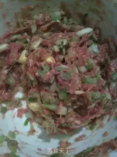 Make Leek meat dumplings step 3