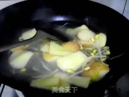 Make Chicken soup vegetarian lion head step 10