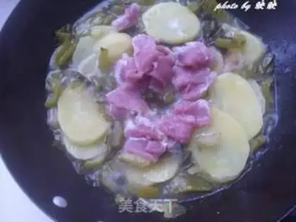 Make Braised potatoes with pickled cabbage step 6