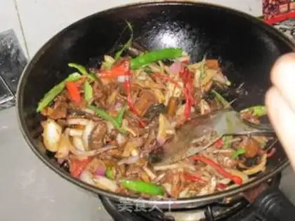 Make stir-fried rice field eel with fillet step 12