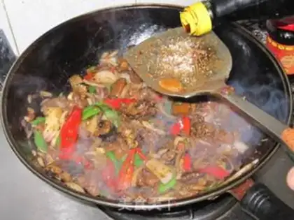 Make stir-fried rice field eel with fillet step 13