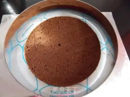 Make chocolate mousse cake step 4
