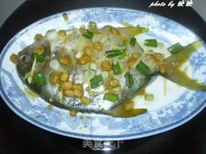 Make Steamed Jinchang Fish with Puning Bean Sauce step 4
