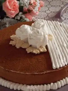 Make chocolate mousse cake step 8