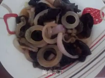 Make Onion mixed with fungus step 3