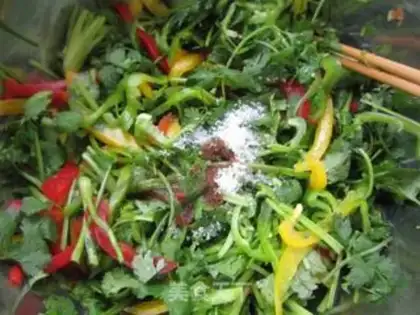 Make Tiger cabbage with colorful pepper step 5