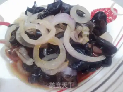 Make Onion mixed with fungus step 4