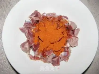 Make Iron plate chicken gizzards step 1