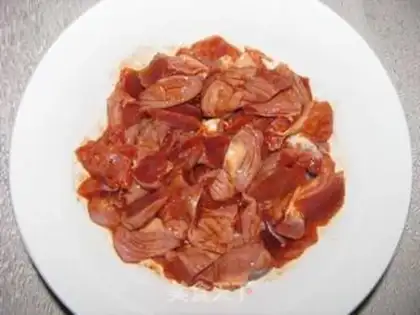 Make Iron plate chicken gizzards step 2